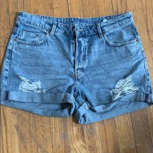 Blue jeans shorts